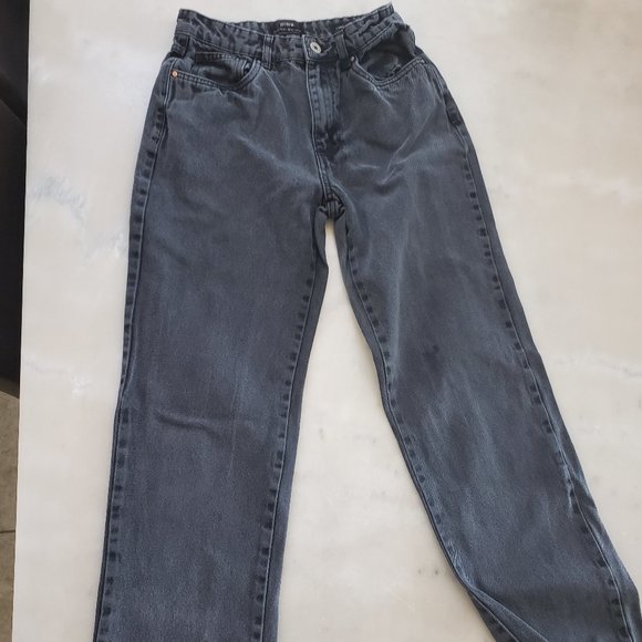 Cotton On Black Straight Leg Denim Jeans - Picture 1 of 4